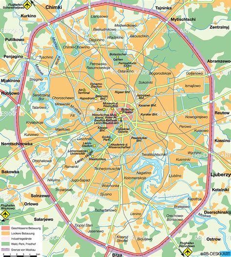 Moscow Map Travelsfinderscom