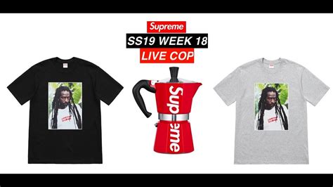 Supreme Ss19 Week 18 Live Cop Supreme Photo Tee And More Youtube