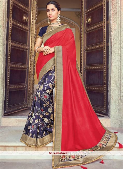 Buy Red And Violet Weaving Raw Silk Traditional Designer Saree Online Saree Designs Saree