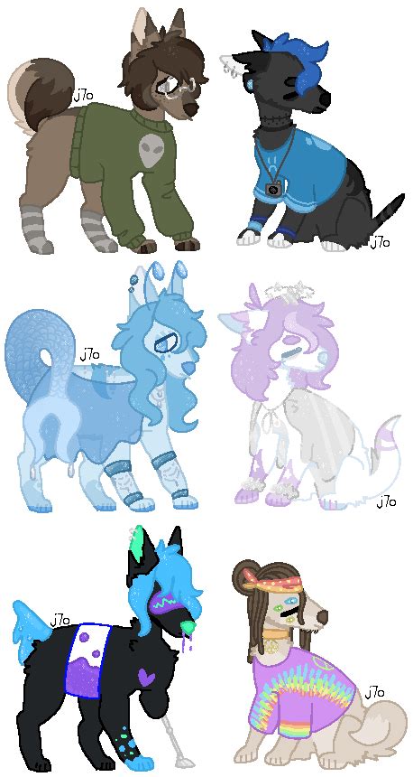 Closed Sparkly Alien Doggo Adopts By Shroomrot On Deviantart