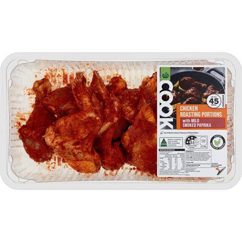 Woolworths Cook Chicken Roasting Portions With Mild Smoked Paprika 600g