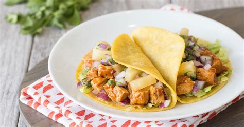 Hawaiian fish tacos are crispy fried fish wrapped inside a flour or corn tortilla. Healthy 20-Minute Dinner Recipes: Hawaiian BBQ Chicken ...