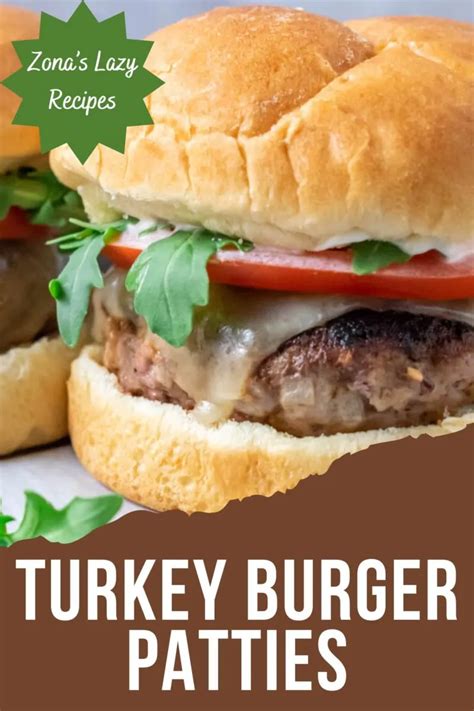 Fried Turkey Burgers Minutes Zona S Lazy Recipes