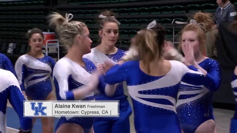 Alaina Kwan Kentucky Vault 9675 Kentucky At Eastern Michigan 2017 Youtube