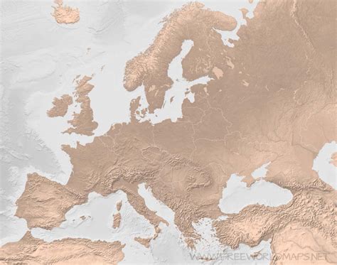 Blank Map Of Europe With Countries