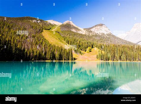 Emerald Lake Está Ubicado En El Parque Nacional Yoho British Columbia