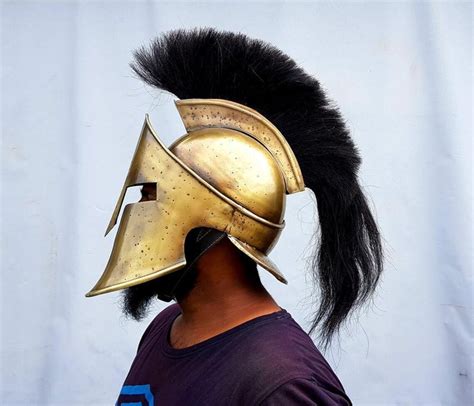 Great King Leonidas Spartan 300 Movie Helmet Fully Functional Etsy