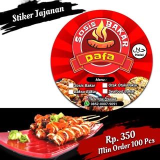 Jual Stiker Label Kemasan Stiker Snack Stiker Jajanan Stiker Jajan