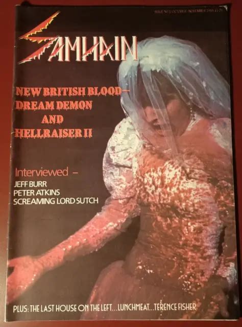 Samhain Issue Oct Nov Uk Horror Film Magazine Hellraiser