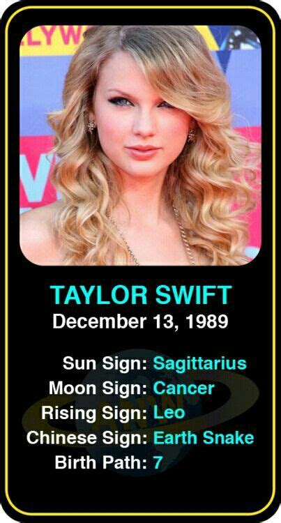 Taylor Swift Famous Sagittarius Taylor Swift Sagittarius Moon