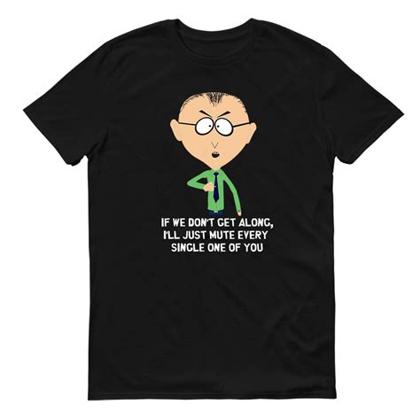 South Park Mr Mackey Dont Get Along Adult Short Sleeve T Shirt South Park Shop
