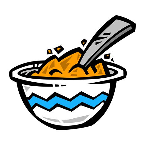 Bowl Of Cereal Vector Icon 553872 Vector Art At Vecteezy