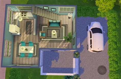 Fab Flubs Modern Starter House • Sims 4 Downloads