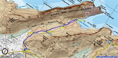 Hay un palma de mallorca para tus sentidos. mapa_cala_boquer_02sep14 | Serra de Tramuntana trekking ...
