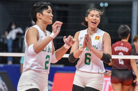 Uaap Volleyball La Salle Fends Off Up To Get Share Of No 2 Inquirer