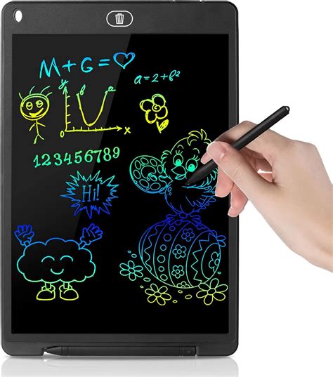 Lcd Writing Tablet 12 Inch Colorful Kids Doodle Board Drawing Tablet