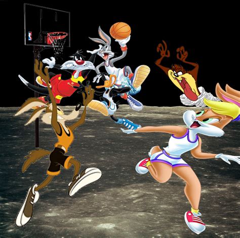 Looney Tunes Play Basketball On The Moon By Sb On Deviantart