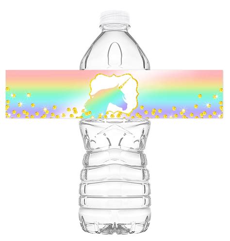 unicorn pastel bottle wraps  unicorn water bottle