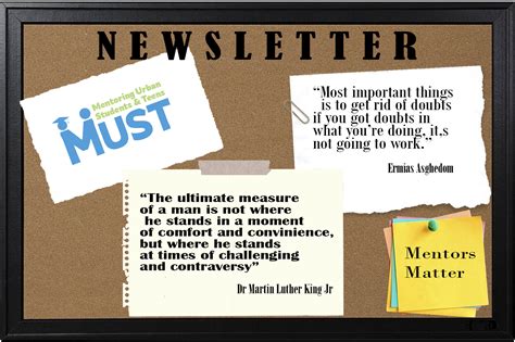 Get Our Newsletter Mentoring Urban Students And Teens Must