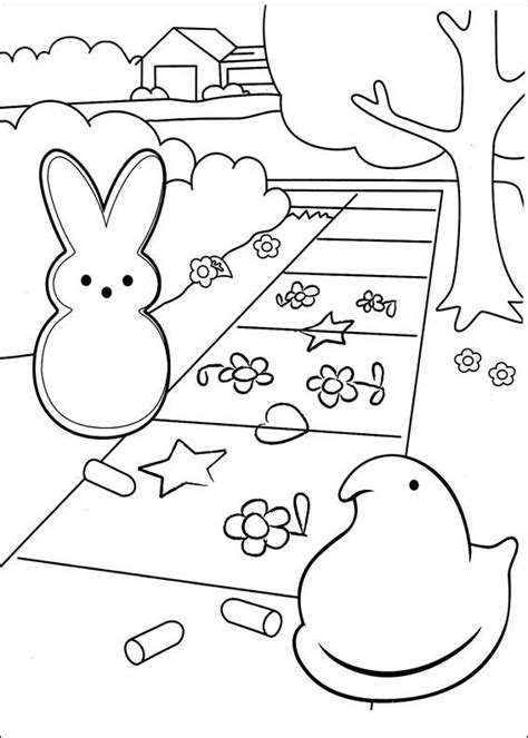 You can find/print them on her pinterest. Marshmallow Peeps Coloring Pages - Coloring Home