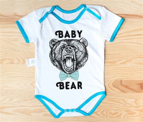 Baby Bear Onesie Baby Onesie Personalized Onesie Funny Baby