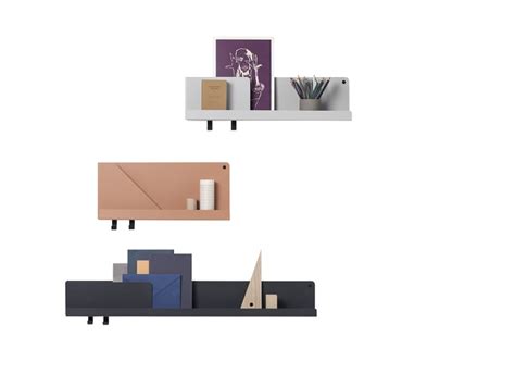 Produsert i massiv gran og miljøvennlig svartbeiset. Muuto Folded Shelves Small Grey Hylle - Interiør24 trygg ...