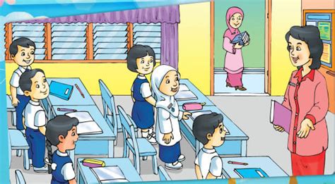 Gambar kartun guru sedang mengajar kata kata. Penilaian Akhir Semester ( PAS ) PAI Kelas 3 Semester 1 ...