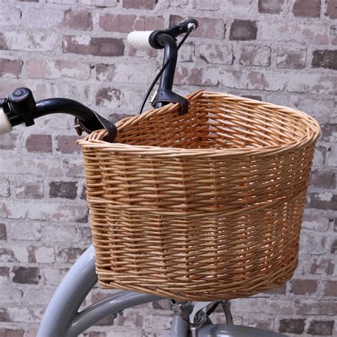 Wicker Bicycle Basket With Adjustable Straps The Basket Company