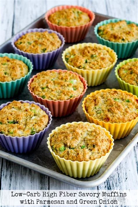 Grams of fiber per smoothie : Low-Carb High-Fiber Savory Muffins with Parmesan and Green ...