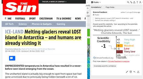 Article In The Sun Misrepresents Antarctic Discovery And Misplaces It