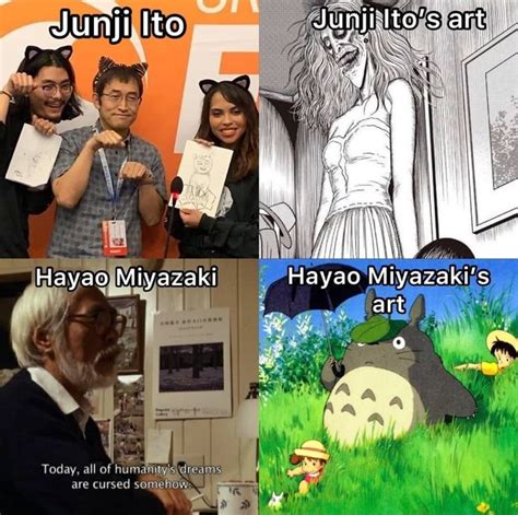 Junji Ito Hayao Miyazaki Hayao Miyazakis Dreams I Ne Today All Of Are