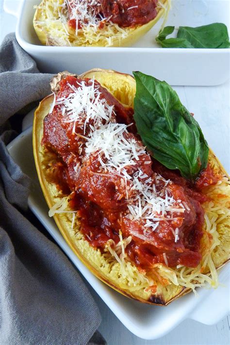 Spaghetti Squash With Italian Turkey Meatballs 3 Scoops Of Sugar