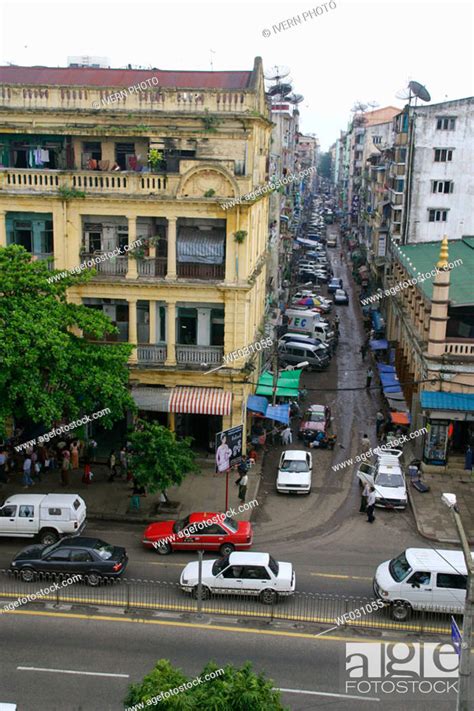 Yangon Streets Myanmar Burma Stock Photo Picture And Royalty Free