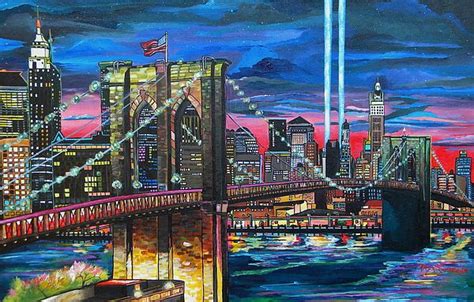 Manhattan Kinda Night Painting By Patti Schermerhorn New York