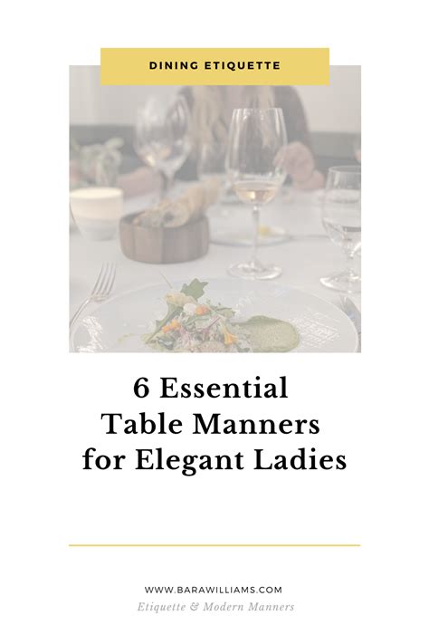Pin on Dining Etiquette & Table Manners