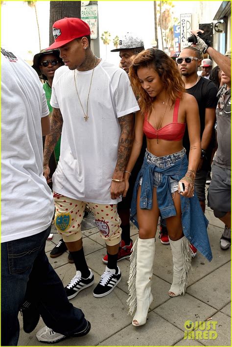 Chris Brown Gets Moral Support From Girlfriend Karrueche Tran During X