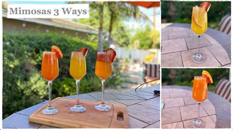 Mimosas 3 Ways How To Make The Best Mimosas Brunch Recipes Youtube