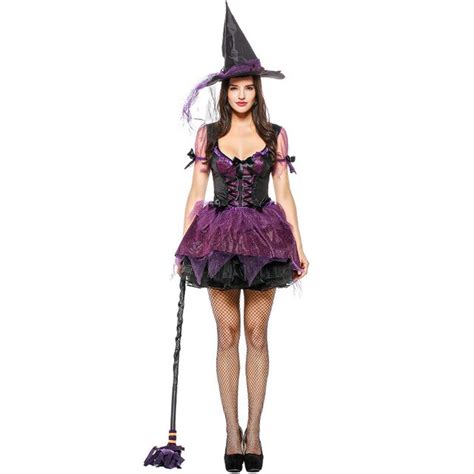 halloween costumes sexy witch adult purple fancy dress halloween cosplay costume for women in