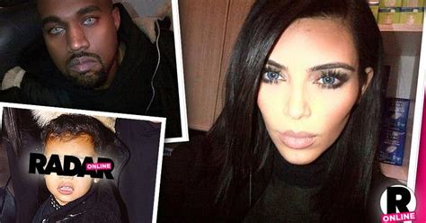 Too Far Kim Kardashian Posts Outrageous Photoshopped Pics Of Baby North