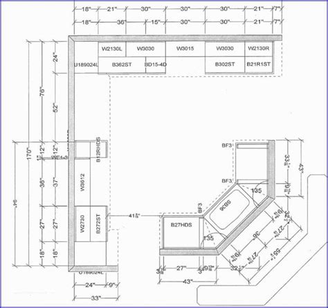 As shown in the example below, the upper counters on the short wall offer adequate storage space for small appliances and countertop items for easy access while the adjacent island offers space for prepping and cooking. 28 Depth House Plans And 12 Ideas Of Standard Kitchen with regard to Kitchen Cabinet Depth ...