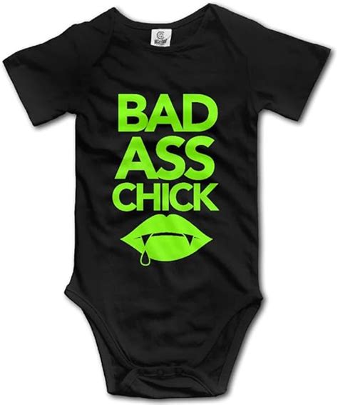 Amazon Com Bad Ass Chick Baby Onesie Babe Clothes Funny Clothing