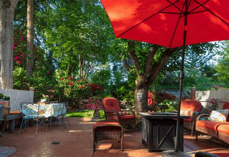 Small patio umbrellas are 7 feet in diameter and under and work well in compact patio areas or decks. How to Keep a Patio Umbrella from Falling Over | Peak Yard