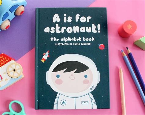 Children Abc Book A Is For Astronaut Etsy Learning The Alphabet
