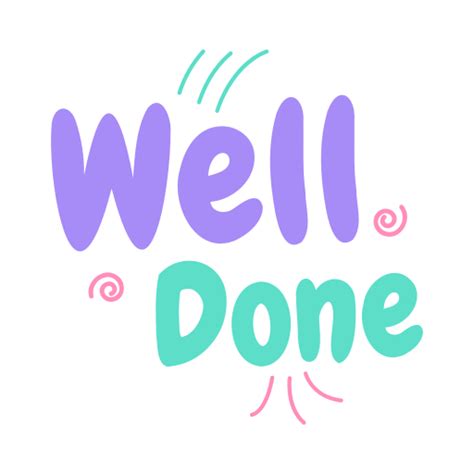 Well Done Stickers Free Communications Stickers