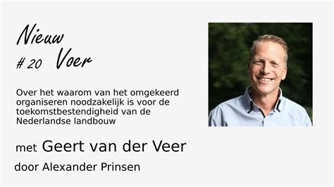 Nv20 Geert Van Der Veer 2de Ronde Nieuw Voer