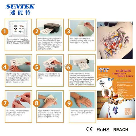To use thermographic transfer paper for tattoos, start by creating your design in pencil on a regular sheet of printer paper. (40sets/lot) Water Transfer Printing Tattoo Paper/Sticker ...