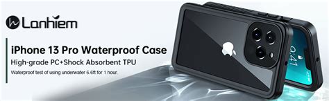 Lanhiem For Iphone 13 Pro Case Ip68 Waterproof Dustproof Shockproof 13