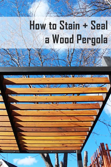In the end, your wooden structure might not get the utmost protection from then stain. How to Stain and Seal a Wood Pergola