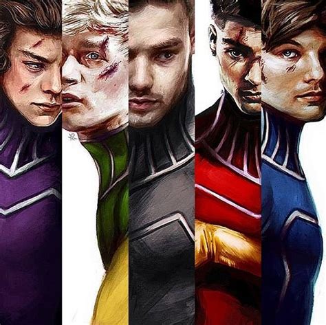 ∞ One Direction 1d → Superhero Illustrations By Harrypopsz Amelia