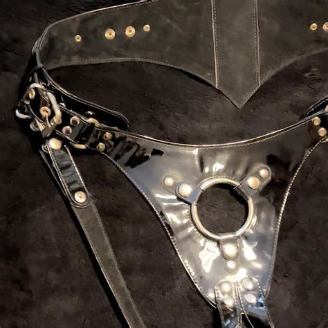 Leather Dildo Harness Etsy